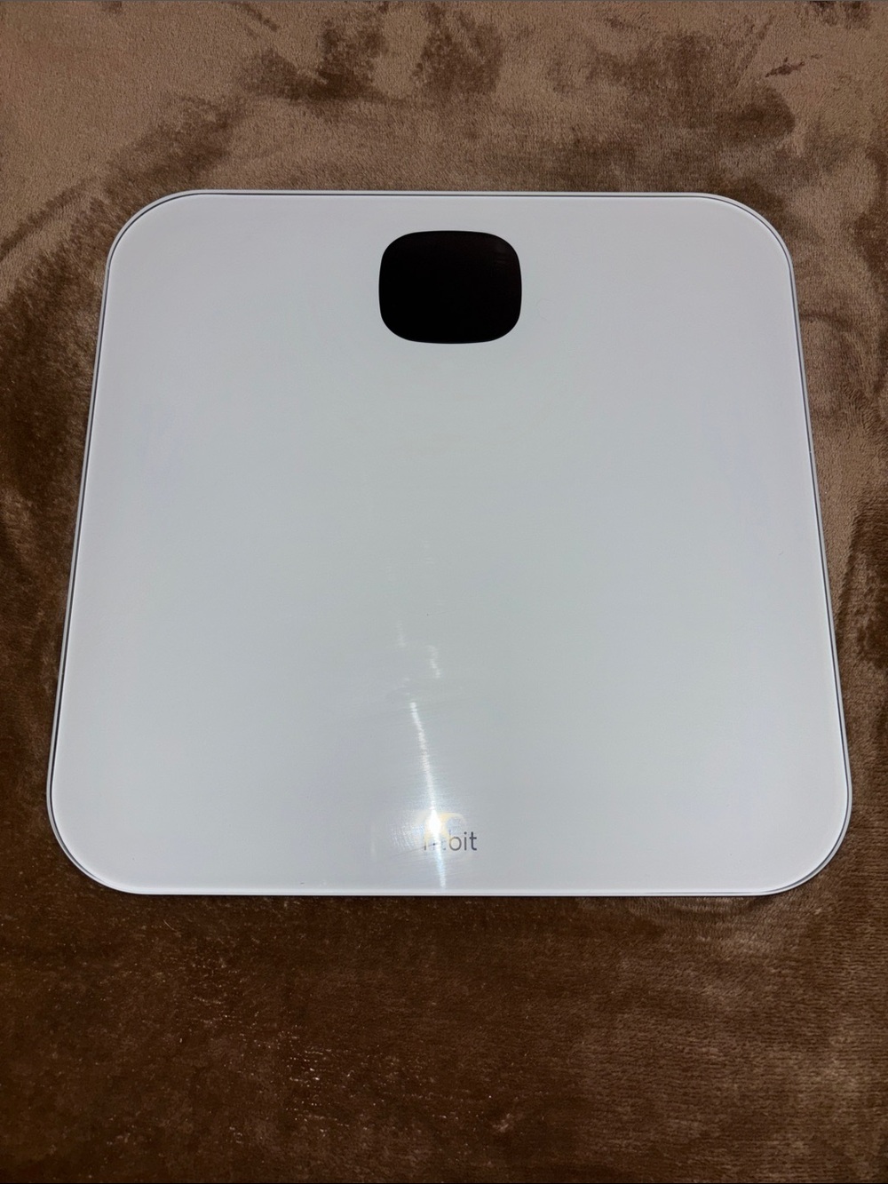 Fitbit White and Black Glass Smart Scale